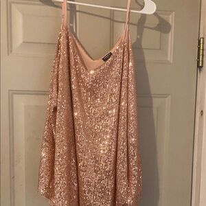 Sequin Spaghetti Strap Top